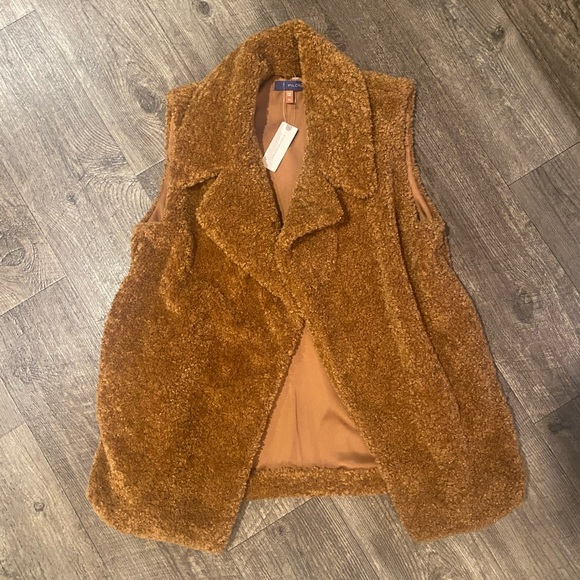 Pilcro Anthropologie Teddy Vest one size BNWT - Picture 2 of 3